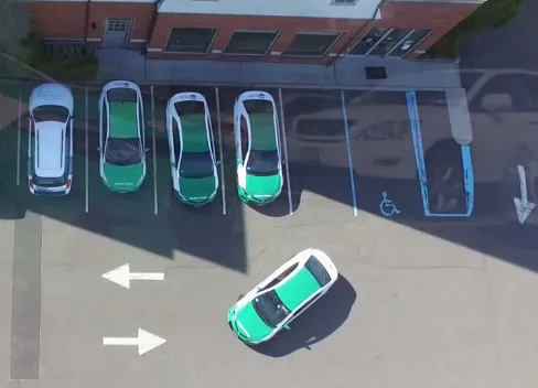 Tutorial video: backing into a parking space